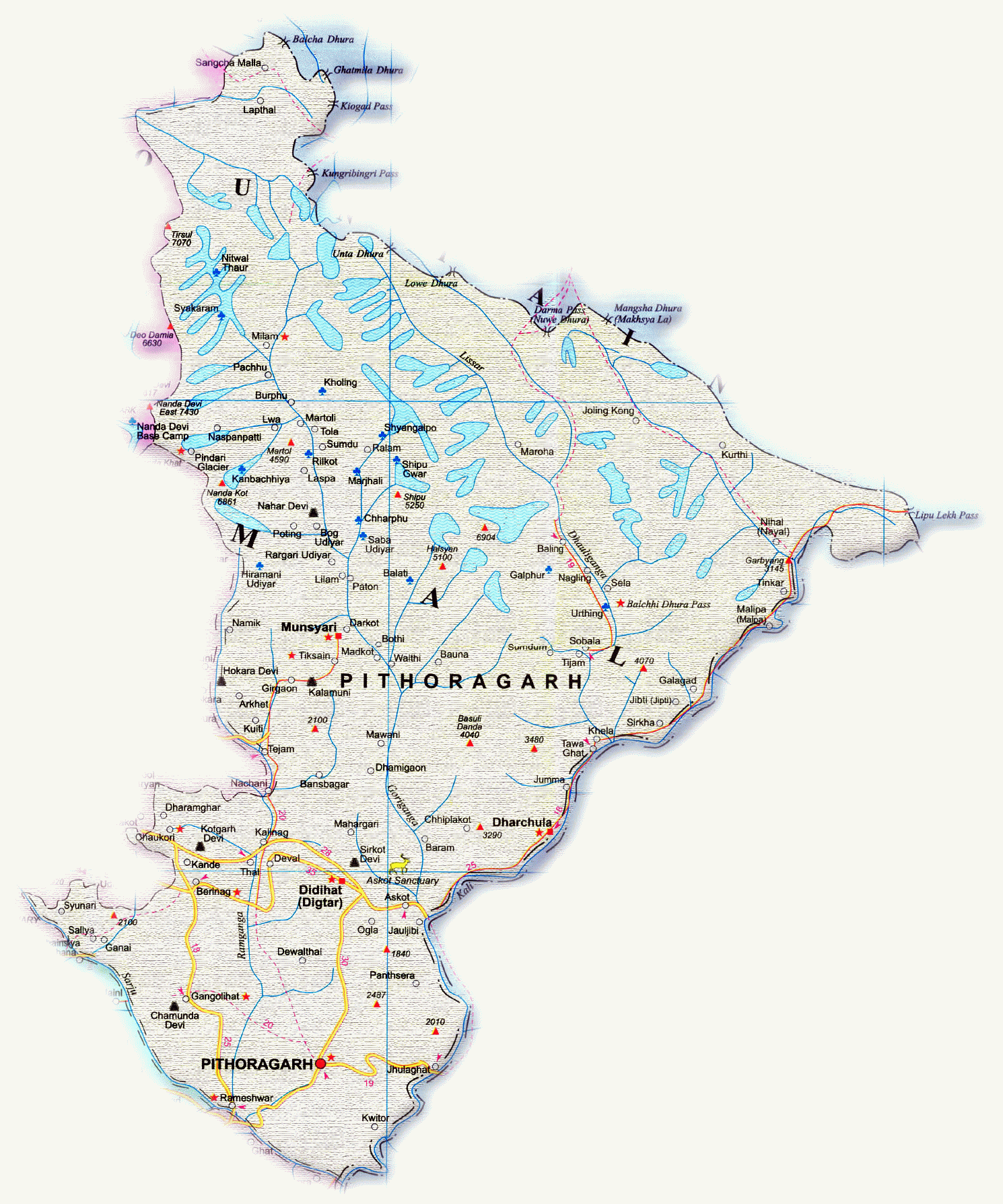 pithoragarh_map